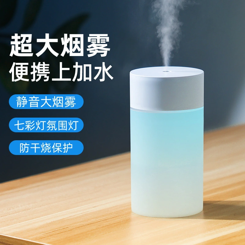Cross-Border New Humidifier Usb Spray Colorful Night Light Mute Humidification Bedroom Home Mini Air Purifier