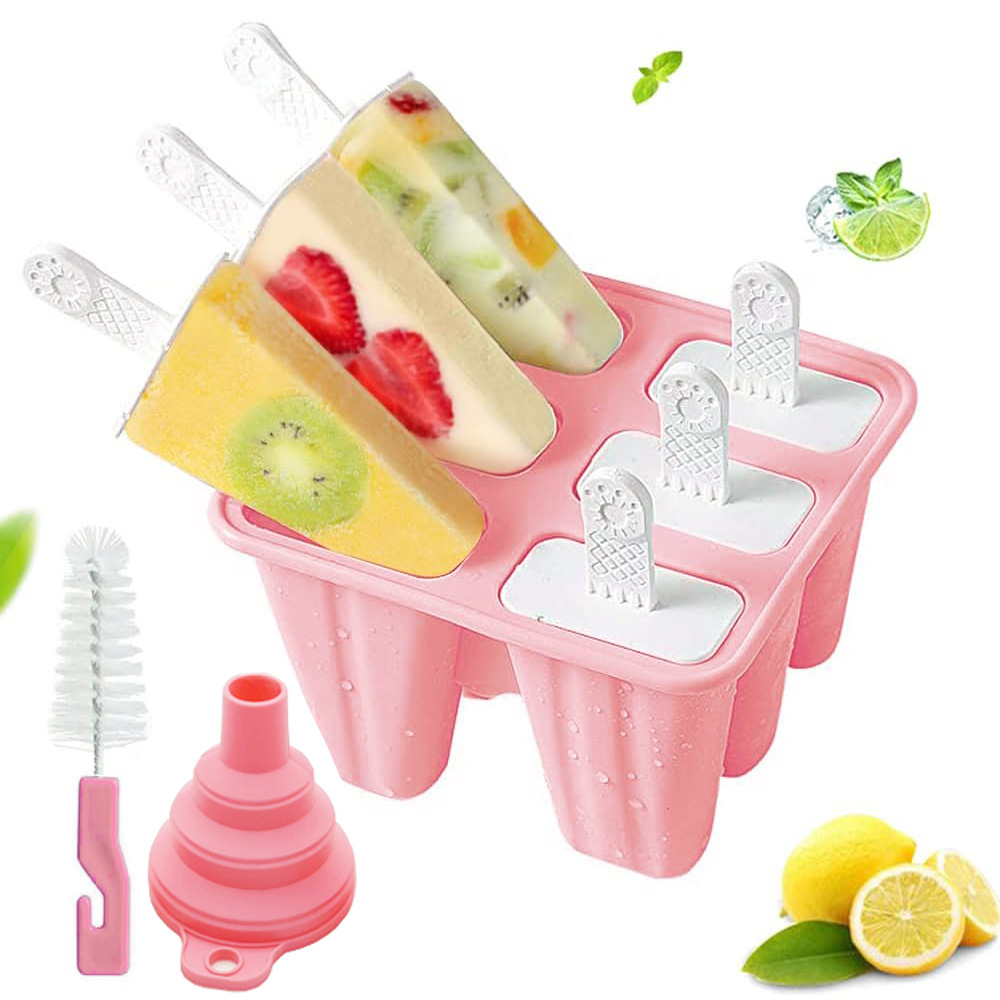 硅胶冰棍模10格6连4连12腔雪糕模具易脱模食品级家用做冰淇淋批发