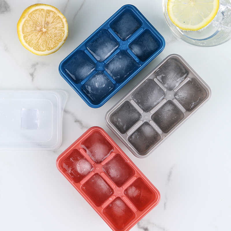 Ice cube ice box Freezer mold freezer Home refrigerator homemade web red frozen ice box with cover silicone Specification drawing