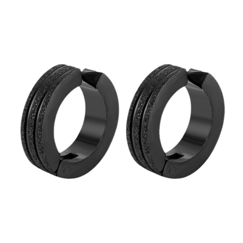 High-end earpierless earrings for men, trendy matte ear bone clips for fashionable men and women, new earrings that exude individuality and charm Item Picture
