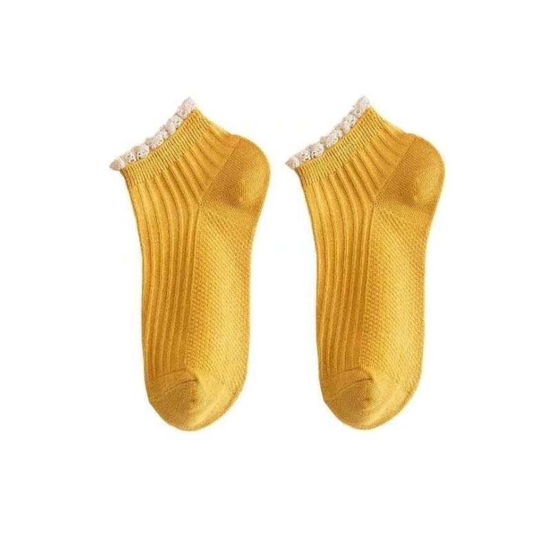 23 Summer New 2022 New Lace Socks Women's Socks Korean Version Of Japanese Retro Harajuku Lace Ins Spring Autumn Asakuchi Boat Socks Item Picture