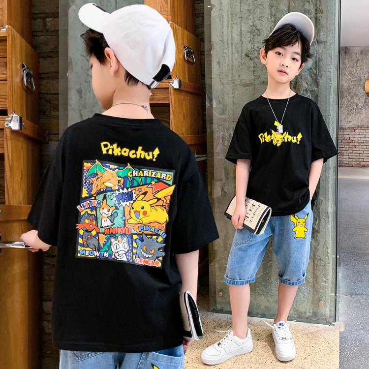 New cartoon short-sleeved T-shirt for children's and boys' summer. 5 cool and 8 short-sleeved, stylish. Korean style in summer details Picture