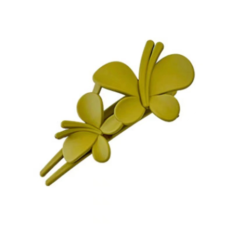 Net Red High Appearance Level Simple Matted Butterfly Hairpin Female Fairy Super Sensen Female Hair Accessories Advanced Sense Summer 2023 Item Picture