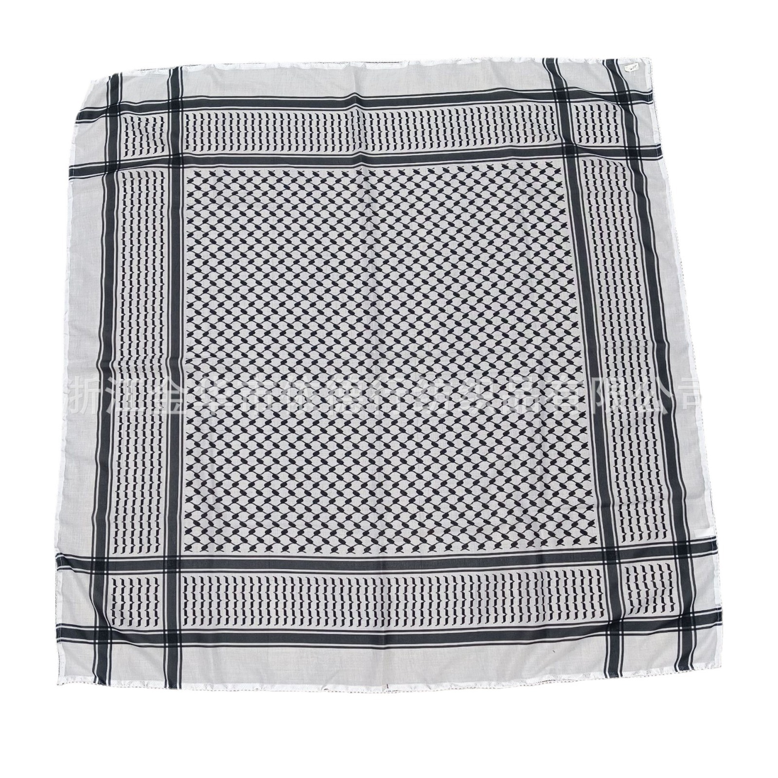New tassel Arab headscarf, square scarf, Arafat, Palestine three-color patchwork print, cross-border manufacturer for men Item Picture