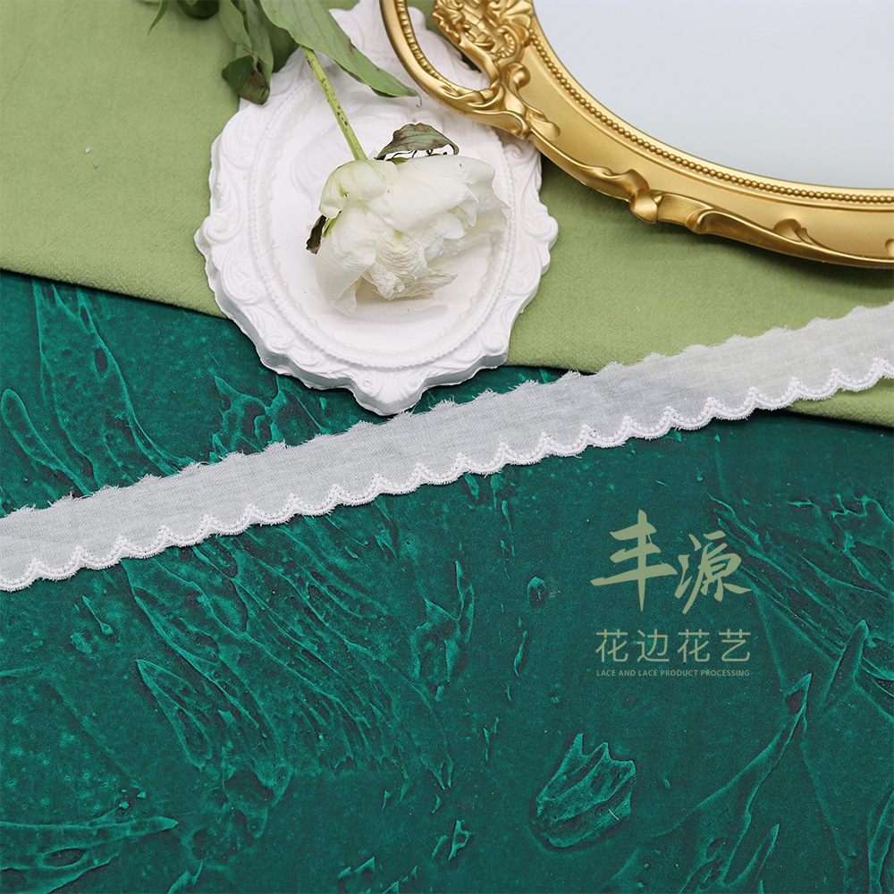 Fengyuan Pure Cotton Embroidery Lace Home Accessories For Women's And Children's Clothing Diy Packaging Materials Specification drawing