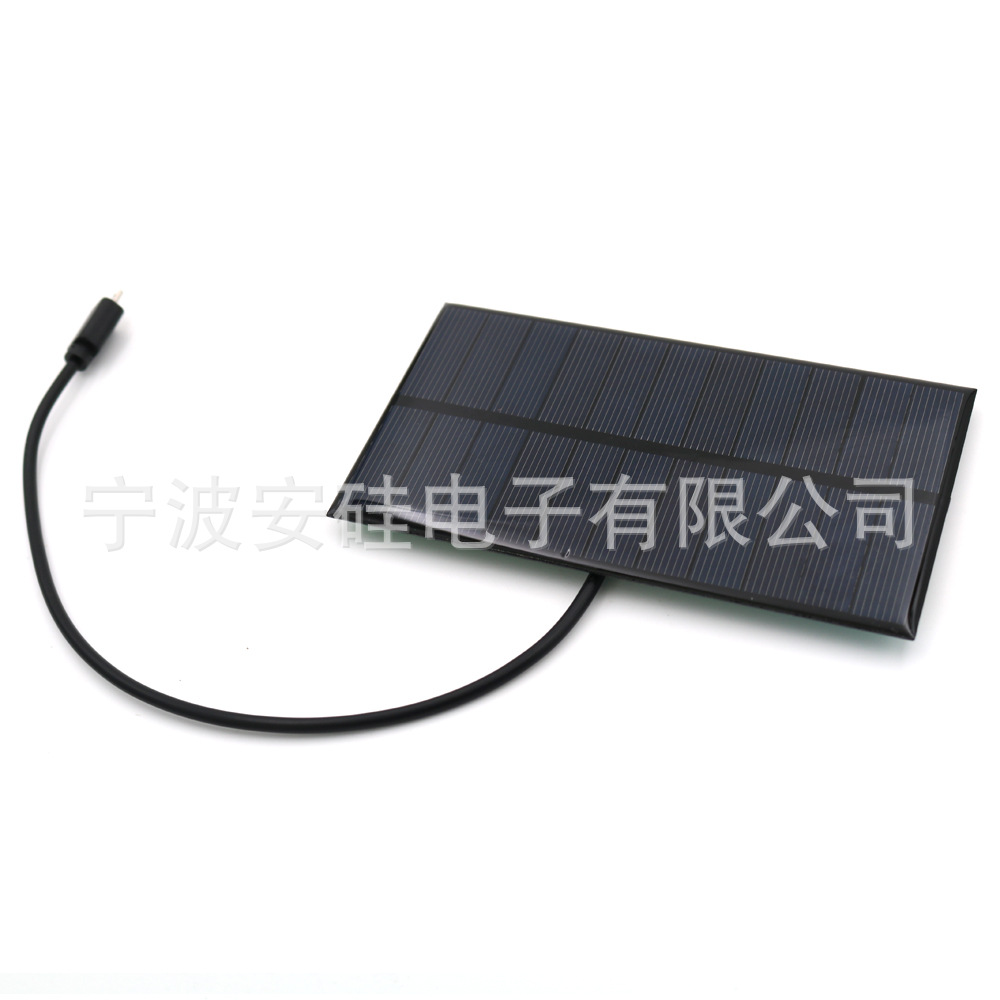 Solar Panel 5.5V 1.65W 300Ma Solar Cell Polycrystalline Silicon Diyandroid Port