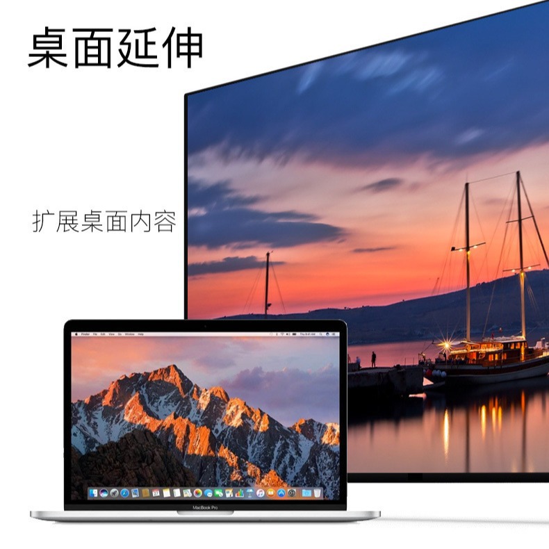 Type-C To Hdmi+Vga+Usb+Pd 4-In-1 4K Dock Mobile Phone Computer With The Same Screen Connection Hub Item Picture
