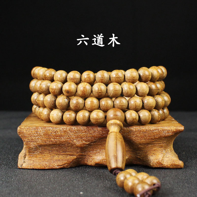 文玩手串108颗檀香佛珠各种檀木念珠男士手链绿檀木黑檀木老山檀详情15
