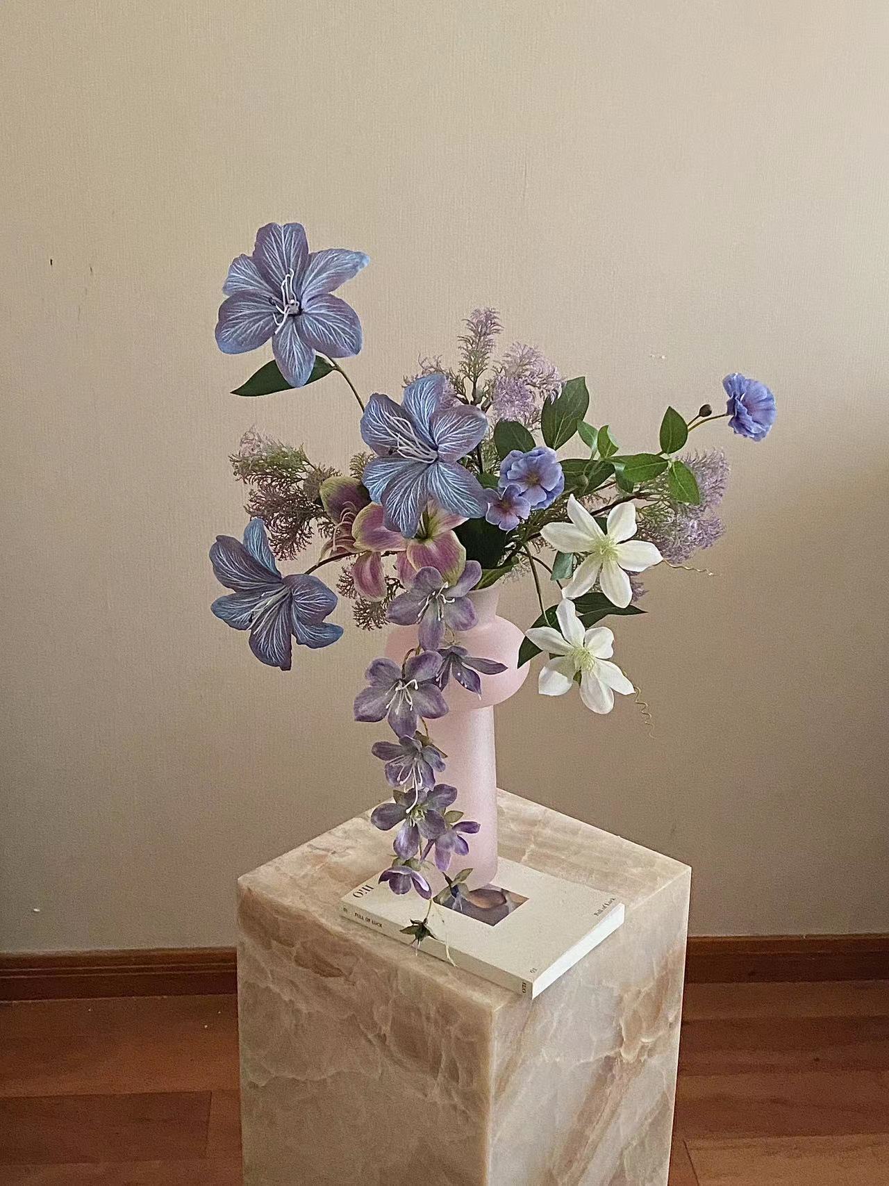 莫奈花园紫色仿真花网红拍照打卡造景diy布置橱窗软装搭配假花详情1