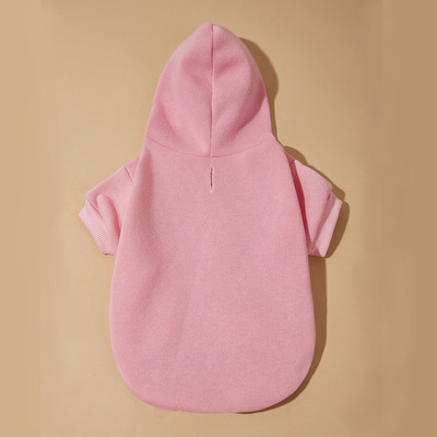 2021 Dog Clothing New Dog And Cat Hoodie With Hoodie Pet Coat Big Dog Clothing Solid Color Two-Legged Hoodie Specification drawing