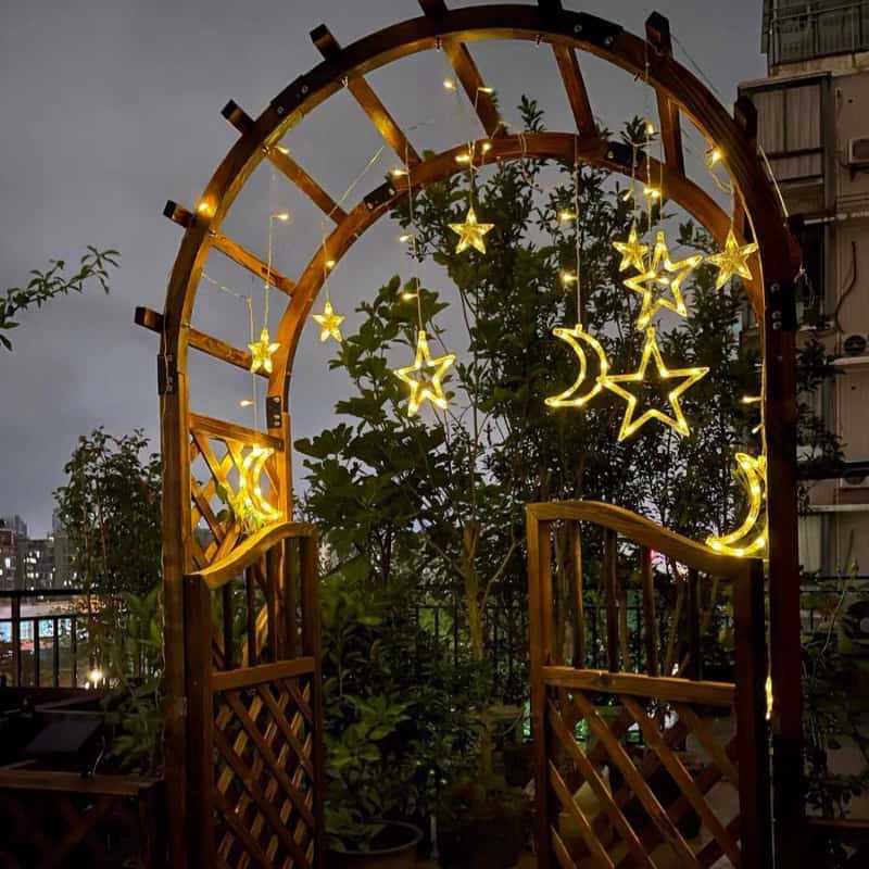 أضواء الستائر العابرة للحدود من طراز LED ستار مليئة بالنجوم في غرف نوم والنوم ومصابيح الثلج الملونة وكرة الثلج Application Scenario