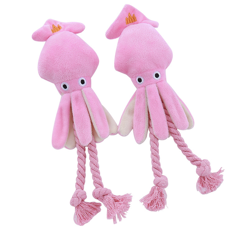 Dog toy manufacturer's voice: Cotton rope, octopus, durable and teeth-cleaning interactive pet toys, direct sales of cat products in stock Item Picture