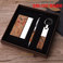 创意软木钥匙扣套装  公司企业实用商务赠送木纹名片盒礼品套装图