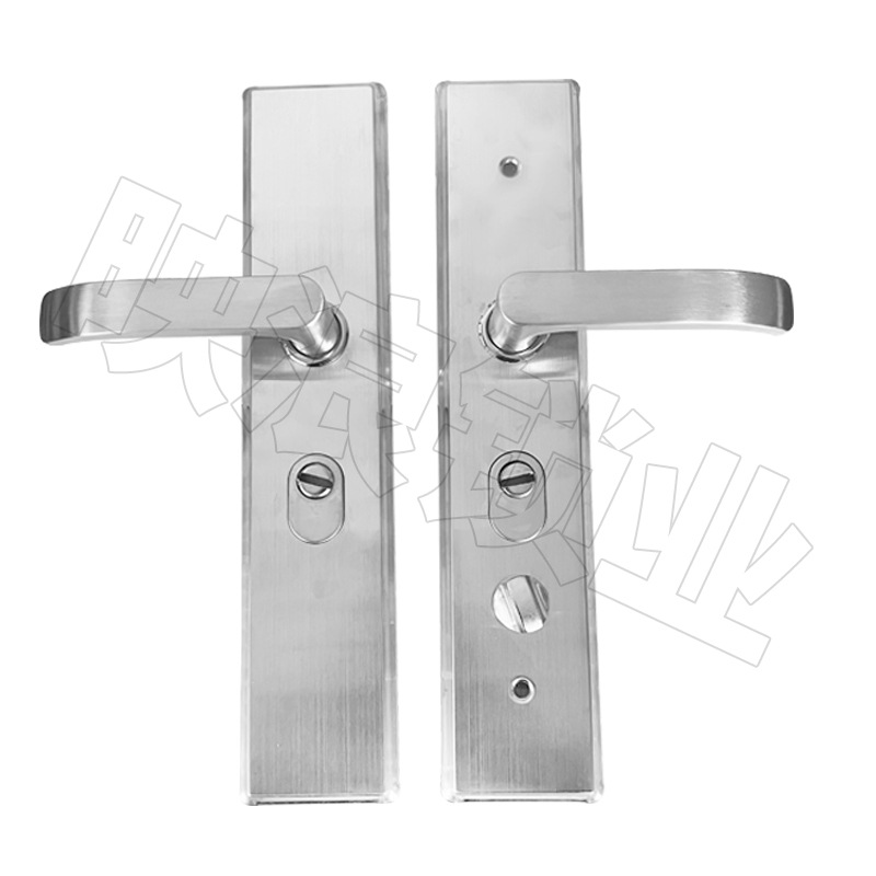 Anti-Theft Door Lock Set Lock Household Handle Universal Security Door Door Handle Iron Door Wooden Door Lock Big Door Lock Item Picture