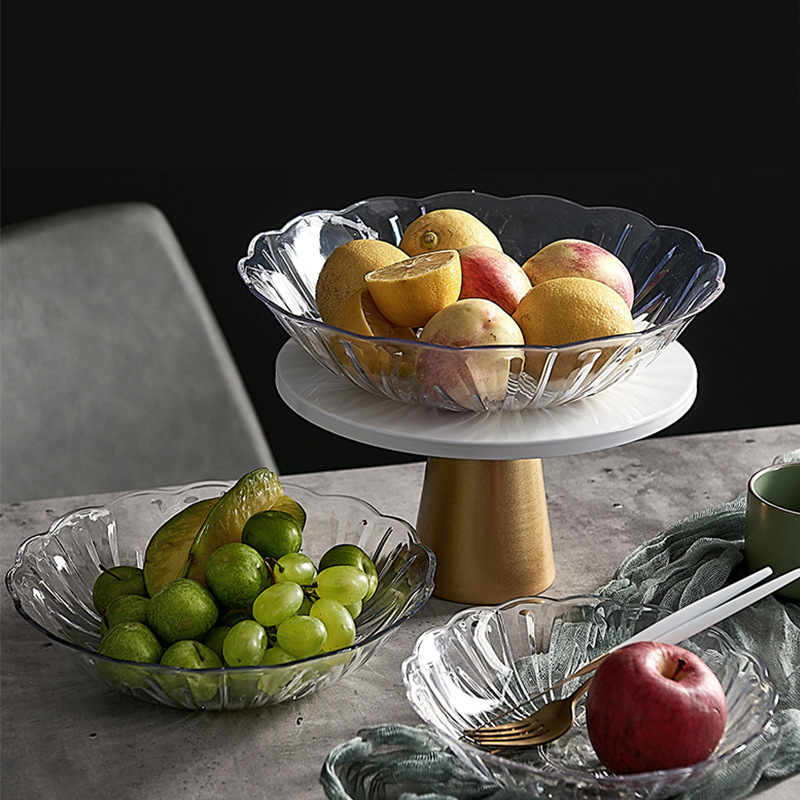 多层果盘/果盘/玻璃果盘/水果盘果盘/金属篮产品图