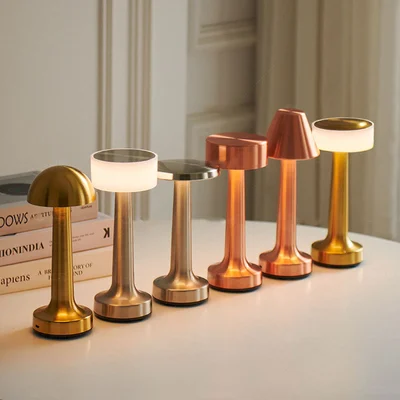 Cross-border creative decorative lamp Bar Bedroom living room charging touch nightlight camping atmosphere dumbbell lamp thumbnail
