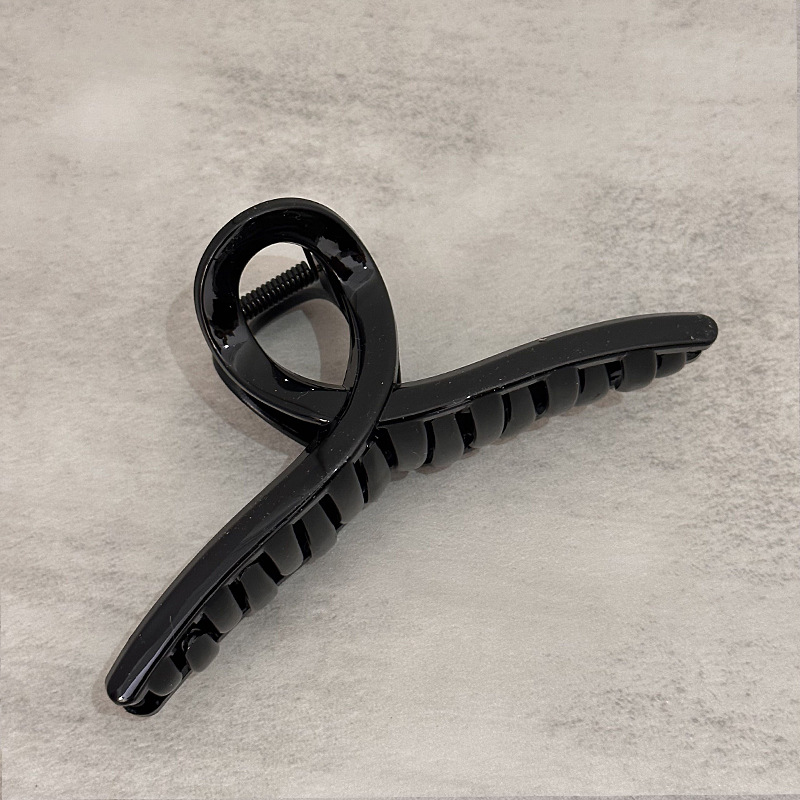 14CM~ Extra-large, high-end transparent jelly shark hairpin, a new popular style for the back of the head. It can hold a lot of hair pic 13