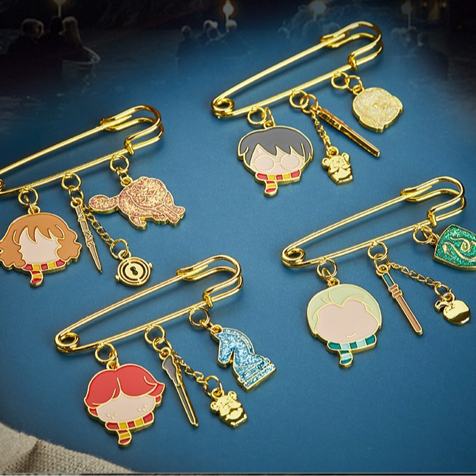 创意无脸人物徽章 原创小巧防走光衣服胸针欧美风简约时尚别针