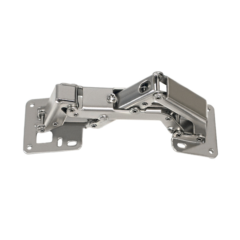 No-drilling hinge cabinet and wardrobe door frog hinge installation simple frog hinge buffer damping hydraulic hinge Item Picture