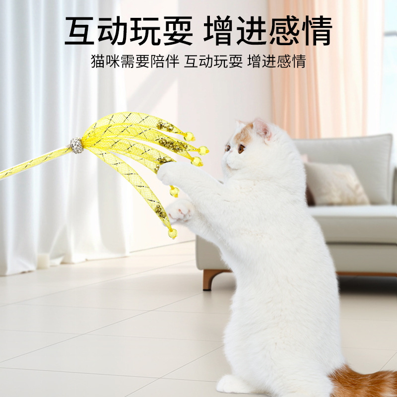 Cat toy stick collection, replaceable head interactive toys, diy cat toys, cat toy sticks, cat toys details Picture