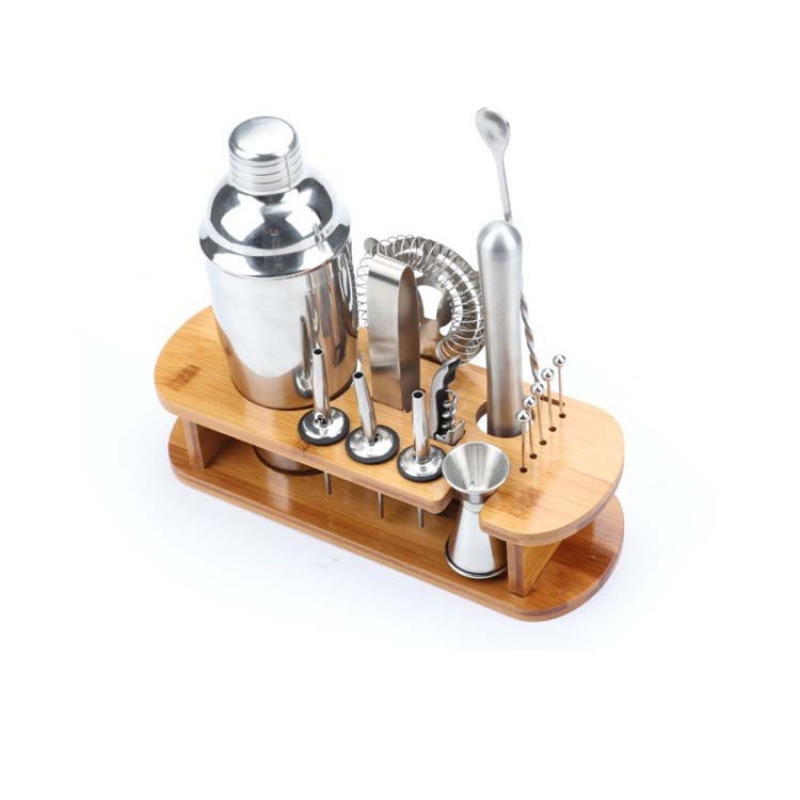 Stainless Steel 16-Piece Wine Set Bar 16-Piece Stainless Steel Wine Set Stainless Steel Bartender Wine Set Specification drawing