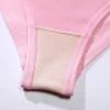Three pairs of high-waisted triangular underpants with heart patterns for women, European and American sexy, seamless and breathable pure cotton crotch underpants for export Application Scenario
