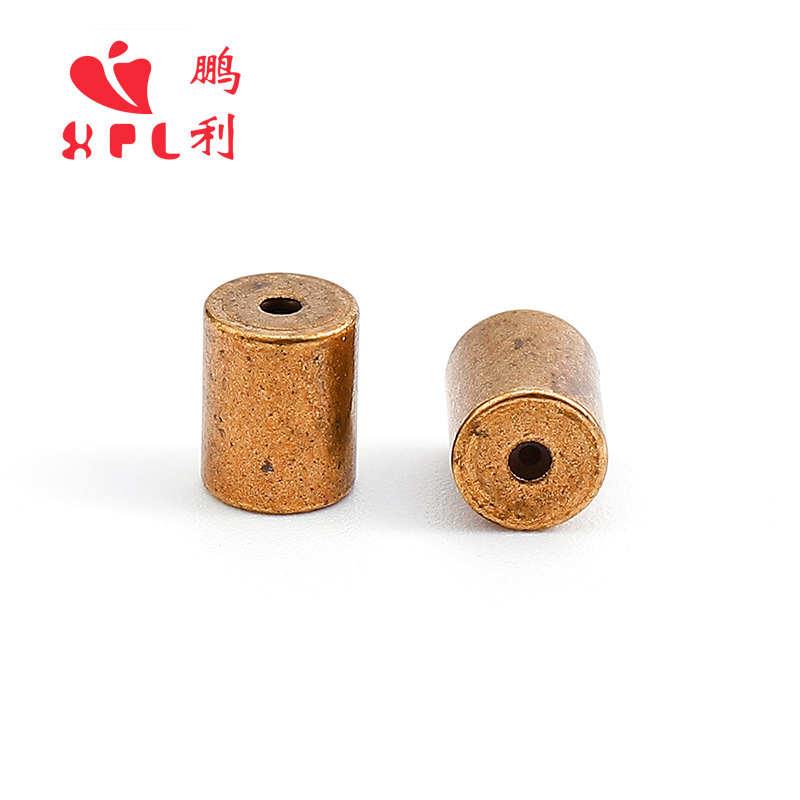 Cylindrical ear studs, ear plugs, pure brass, high-quality earrings, back stoppers can be engraved with characters and logos, accessories for lathes details Picture