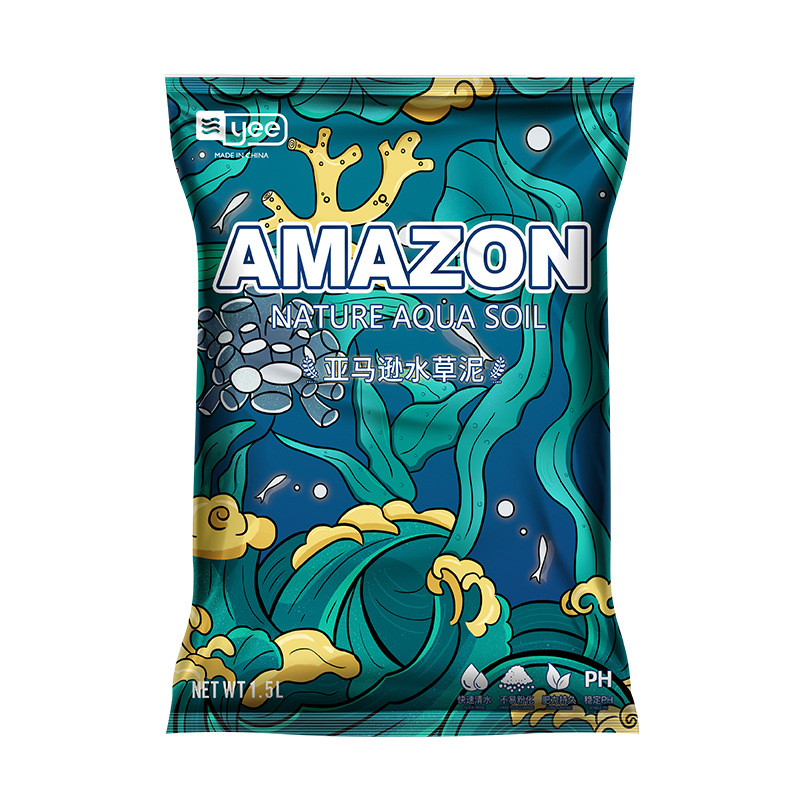 yee tanque de peces arcilla hierba acuática arena de fondo hierba paisajística arena de fondo del tanque agua limpia arena ceramica no turbia cultivo de agua fertilizante base amazon Item Picture