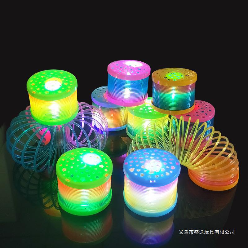 Mixed Color Luminous Magic Rainbow Circle Kaleidoscopic Rainbow Circle Can Glow Rainbow Circle Creative Toys For Children details Picture
