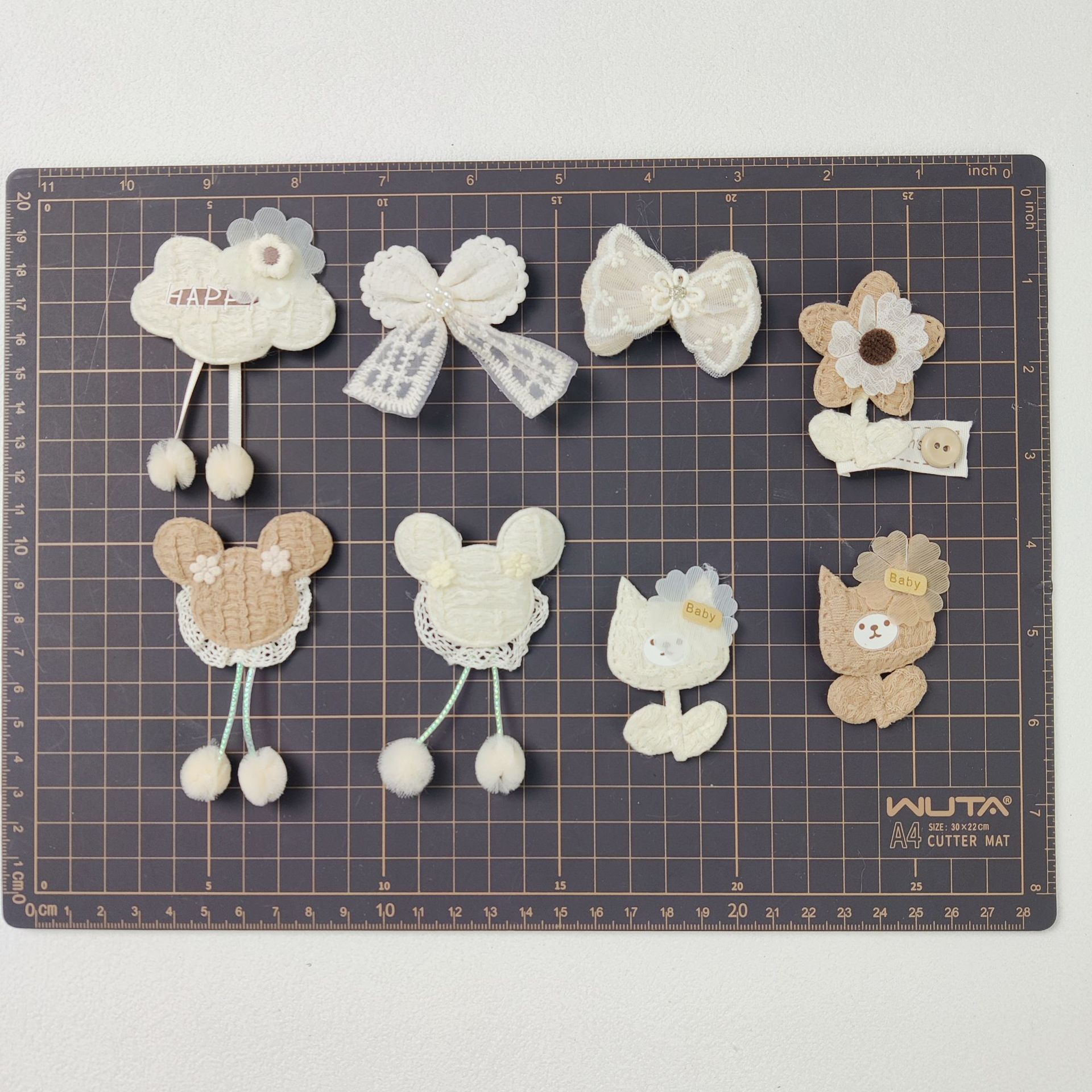 Double-layer three-dimensional embroidered lace butterfly jewelry materials, accessories, clothes, skirts, patches, diy handcrafted accessories wholesale Application Scenario