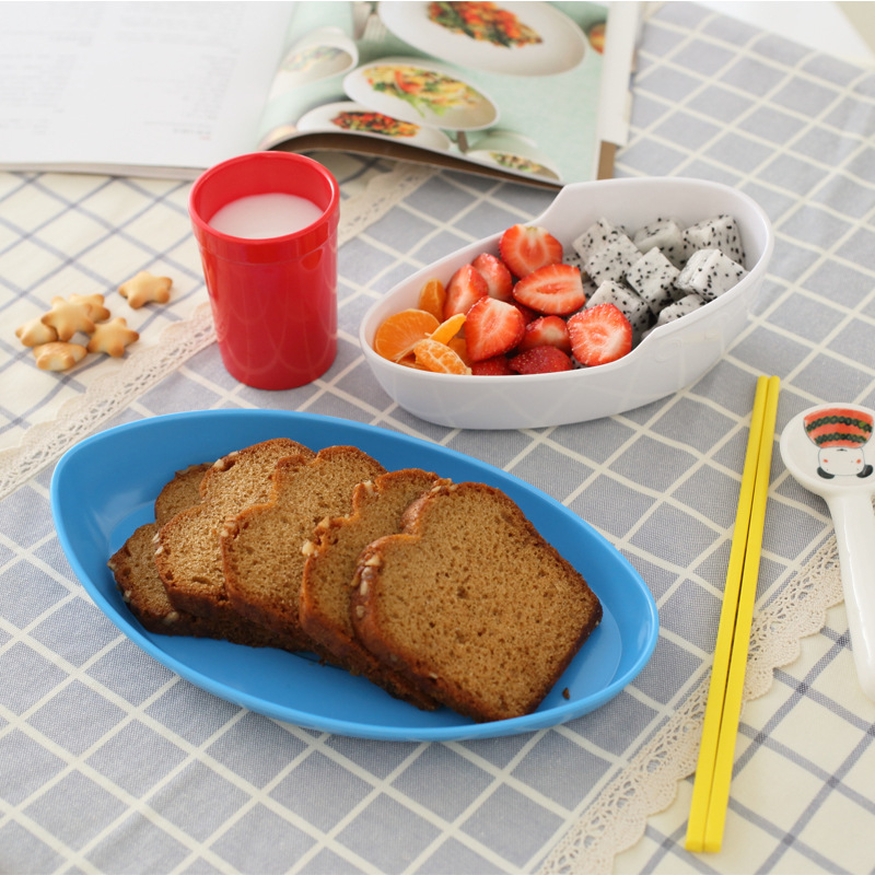 Custom children's tableware melamine imitation porcelain with milk cup three-piece breakfast plate plate creative baby tableware full figure