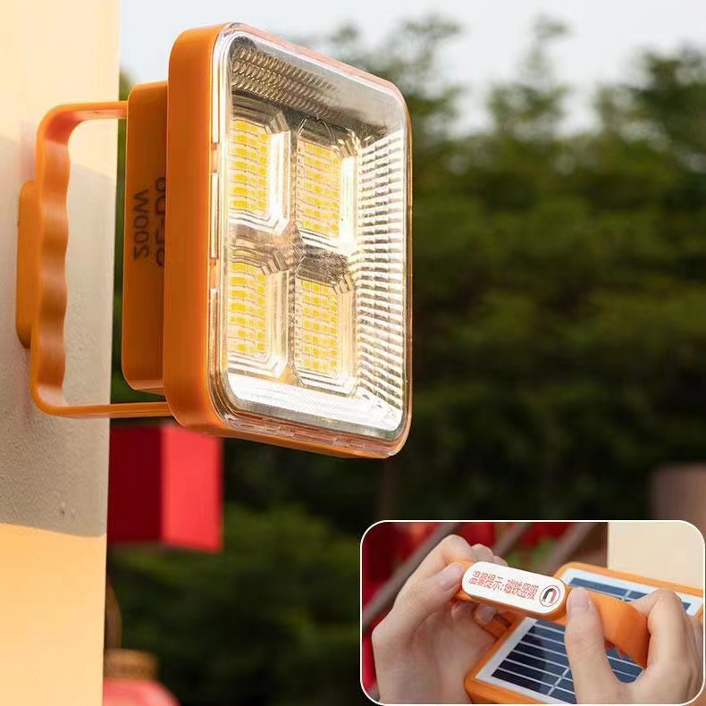 新型Y08-1太阳能板LED充电应急灯手机充电宝自带吸附便携手提灯详情图4
