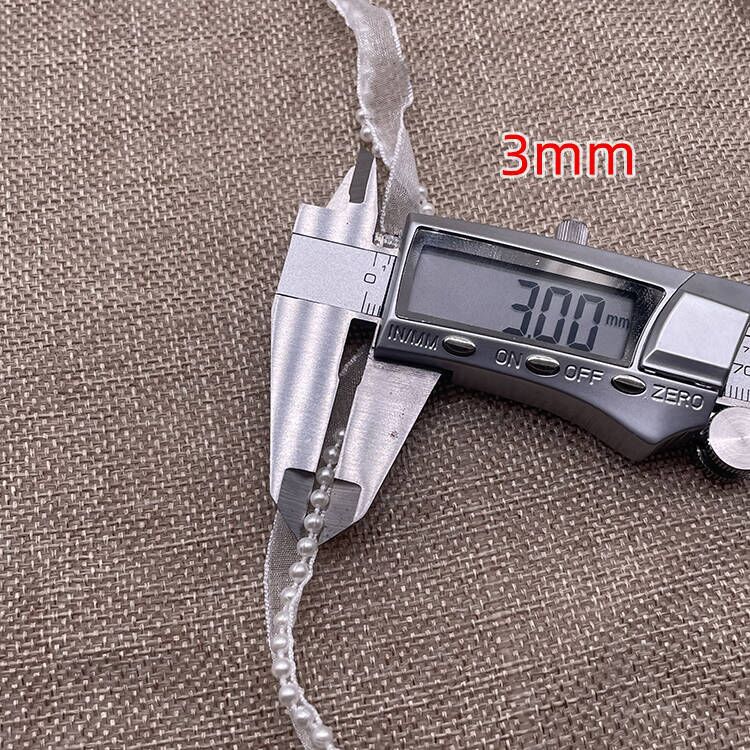 3/4/6/8mm small chanel-style pearl mother-and-child strap decorative accessories, snow yarn strap, piping, pearl lace, chain strip pic 9