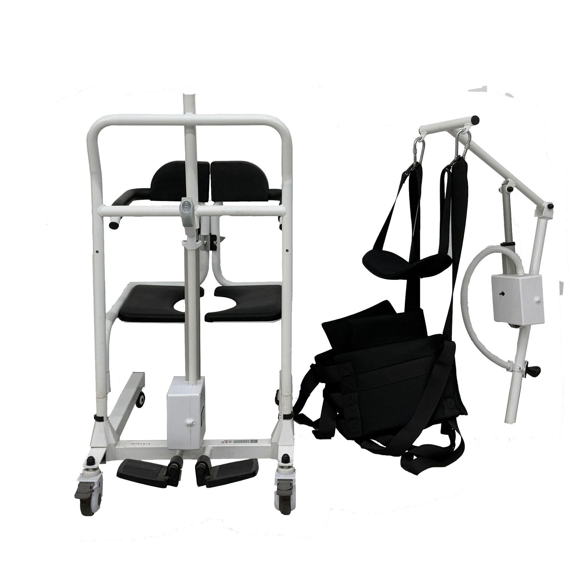Cross-border exclusive multi-functional hydraulic lifting position transfer machine, detachable toilet care chair, bed bath transfer machine details Picture
