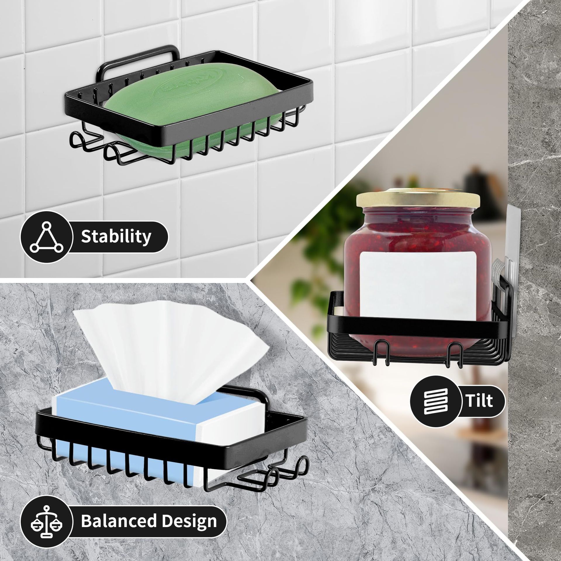 الصابون في حوض الصابون غير القابل للصدأ في الأمازون Specification image