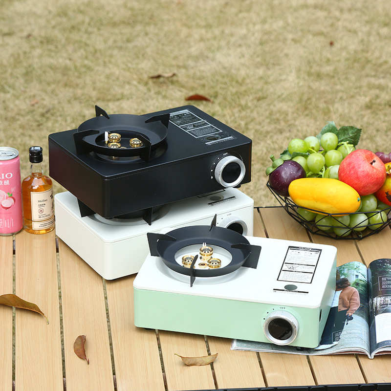 户外露营三头防风猛火炉便携燃气灶两用卡式炉野餐瓦斯炉卡磁炉子