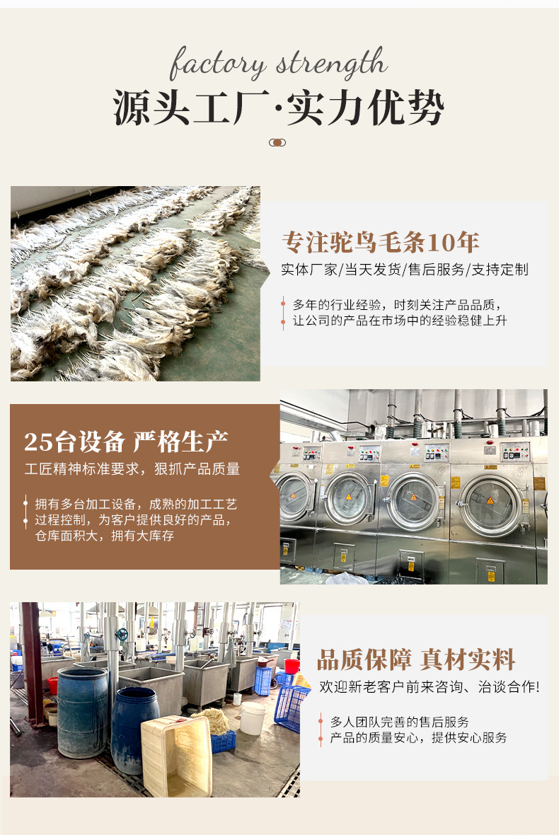 厂家直销15-80cm鸵鸟毛舞台布置真羽毛发夹装饰插花婚庆布置羽毛详情3