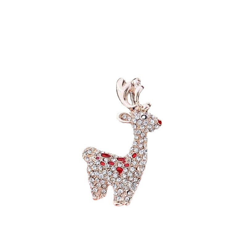 Fawn Christmas Gift Brooch Personality Cartoon 2022 New Fashion Suit Pin Accessory Blouse Collar Pin Item Picture