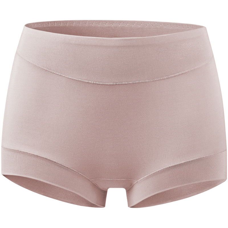 内裤女莫代尔白底实物图