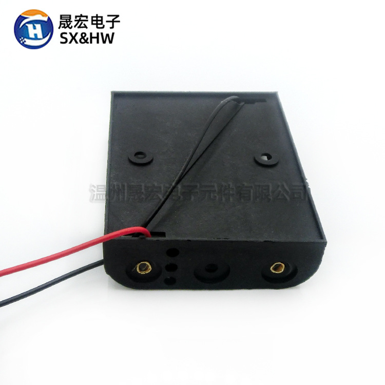 Three AA black battery boxes are in stock and can hold three AA1.5V batteries with wires Specification image