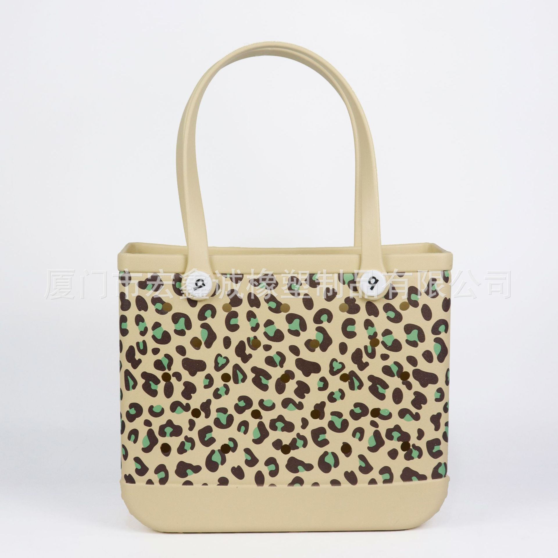 New small-sized waterproof storage hand-held basket pet hole bag printed fashionable travel eva beach bag for ladies Item Picture