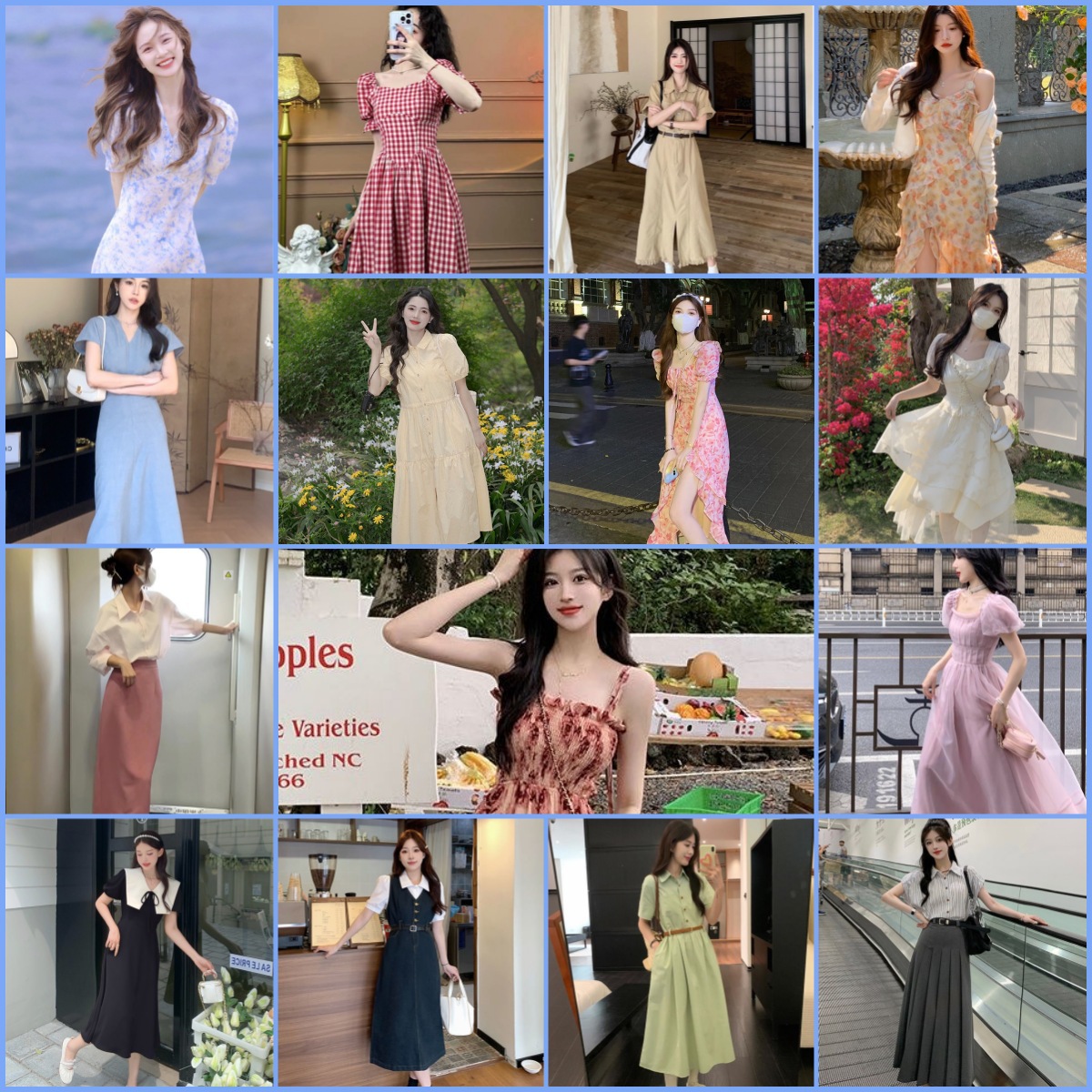 Wholesale website of the new summer style pure desire style sweet and cute girls' puffed sleeve princess puffy dress new Chinese-style dress