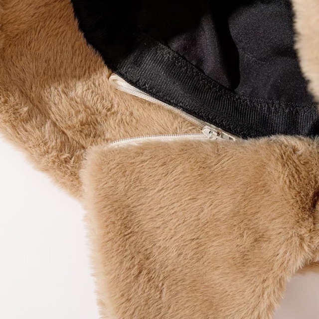 Brand [Sondona] 2025 New Winter Korean Version Thickened Fisherman Hat For Women, Making The Face Look Smaller, Warm, Windproof, Skin-Friendly, Rabbit Plush Detachable Ear-Protecting Basin Hat, Fashionable And Versatile, High-Quality And Atmospheric Specification drawing