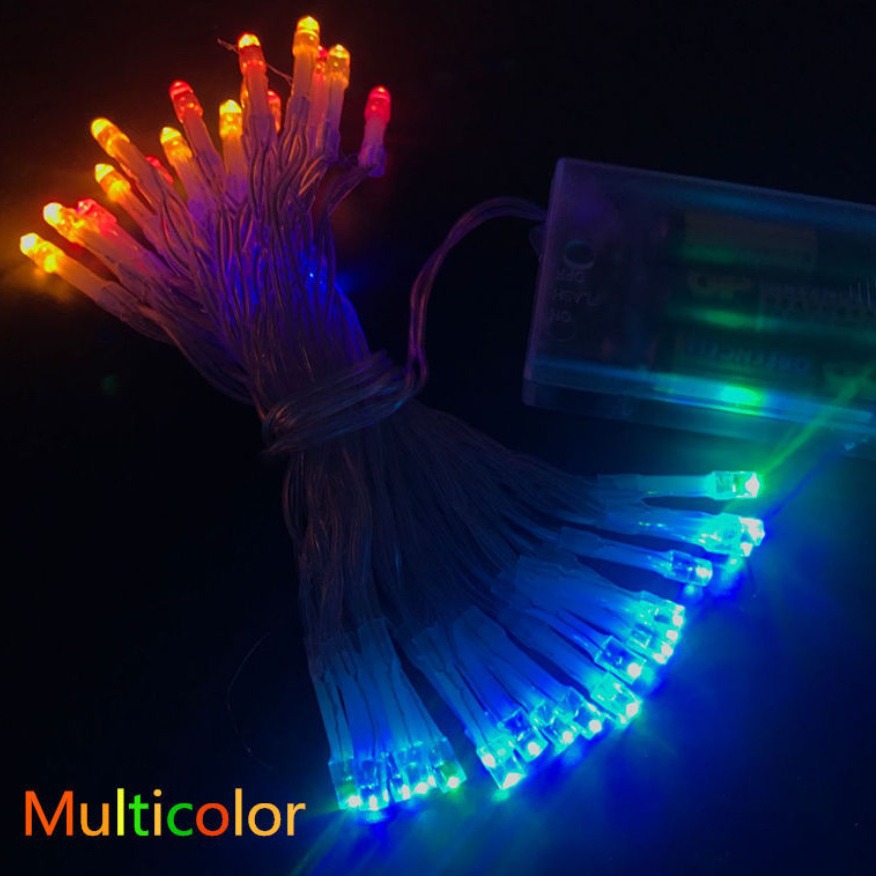 Cross-border led light strings, battery lights, outdoor camping atmosphere lights, room decoration, festival night lights, colored lights, decorative lights Specification image