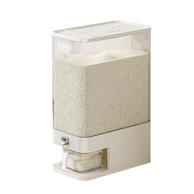 Food grade pressed rice bucket insect-proof moisture-proof household rice container Rice bowl flour multigrain storage container plastic Item Picture