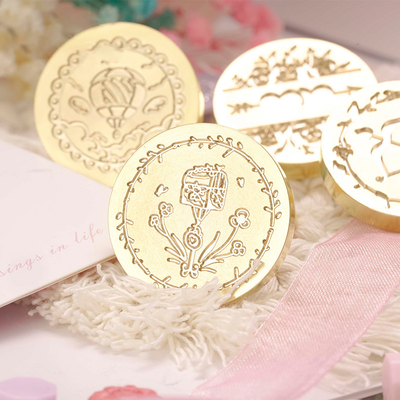 Original flame seal Seal for Valentine's Day series students hand ledger Brass seal Seal special decorative gift seal thumbnail
