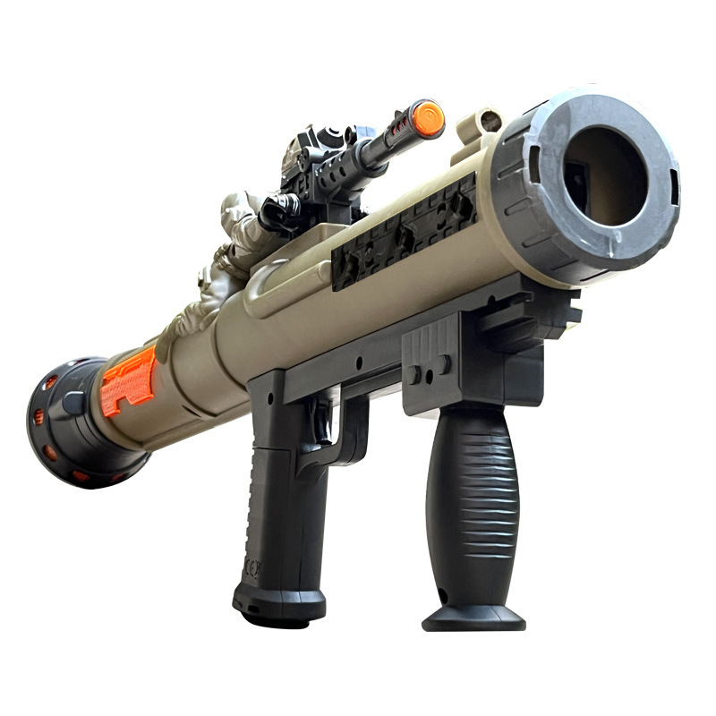The 2023 new product rocket launcher can fire EVA shells, boys' toy electric sound and light gun rocket launcher vibration launcher Item Picture