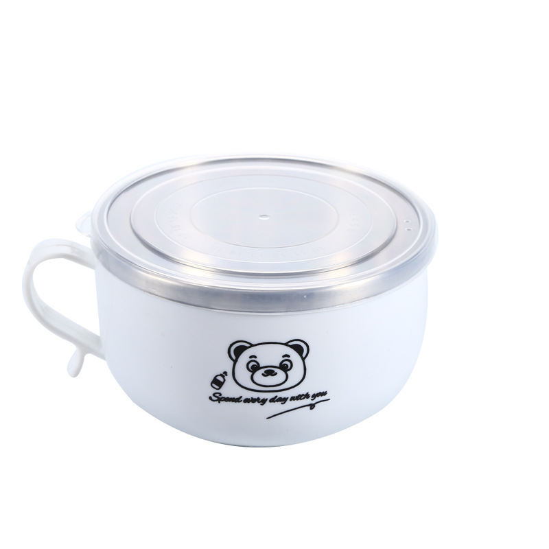 不锈钢泡面碗/厂家直销/新品白底实物图