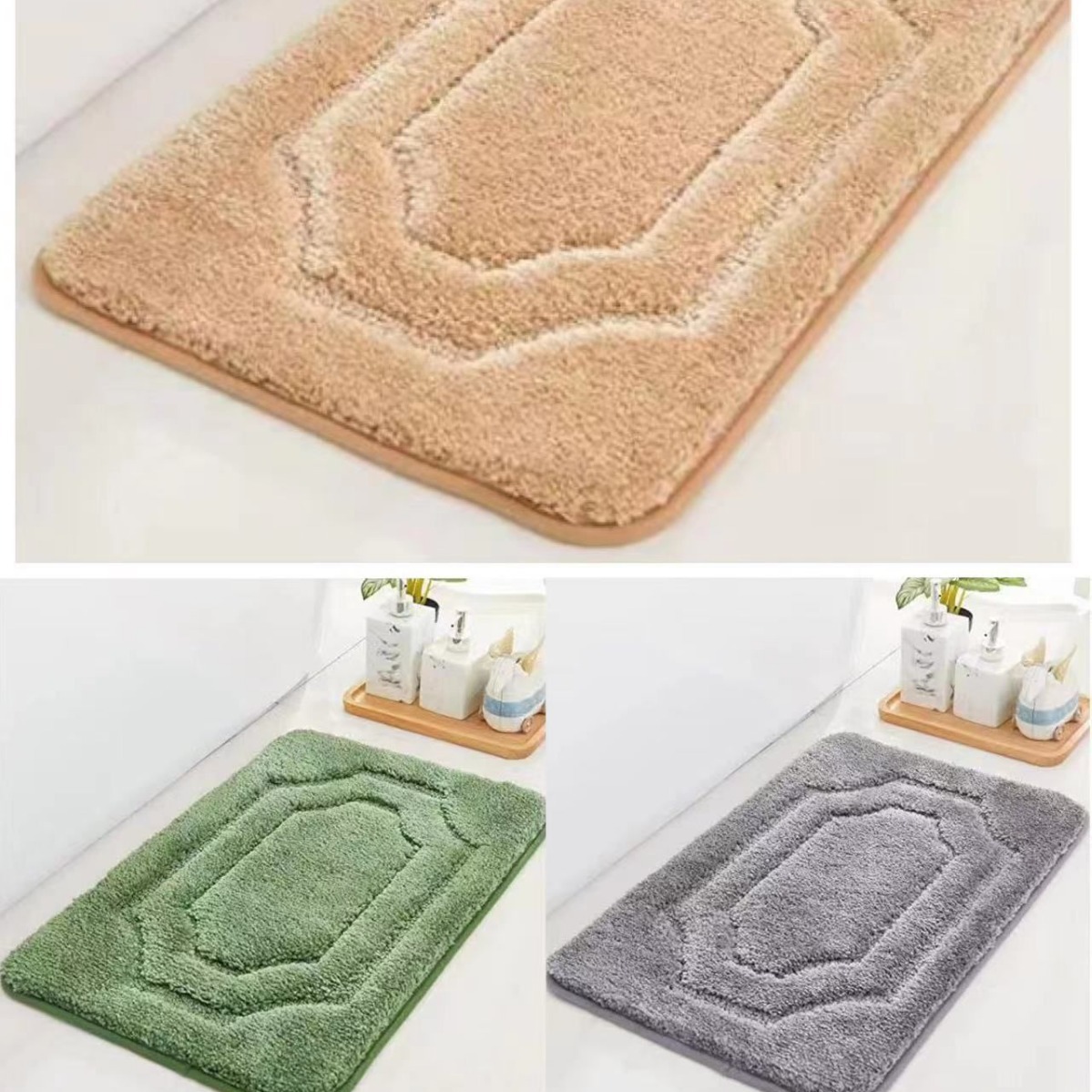 Factory direct sales, export wholesale, cross-border home floor MATS, door MATS, absorbent bathroom, thickened bathroom anti-slip MATS