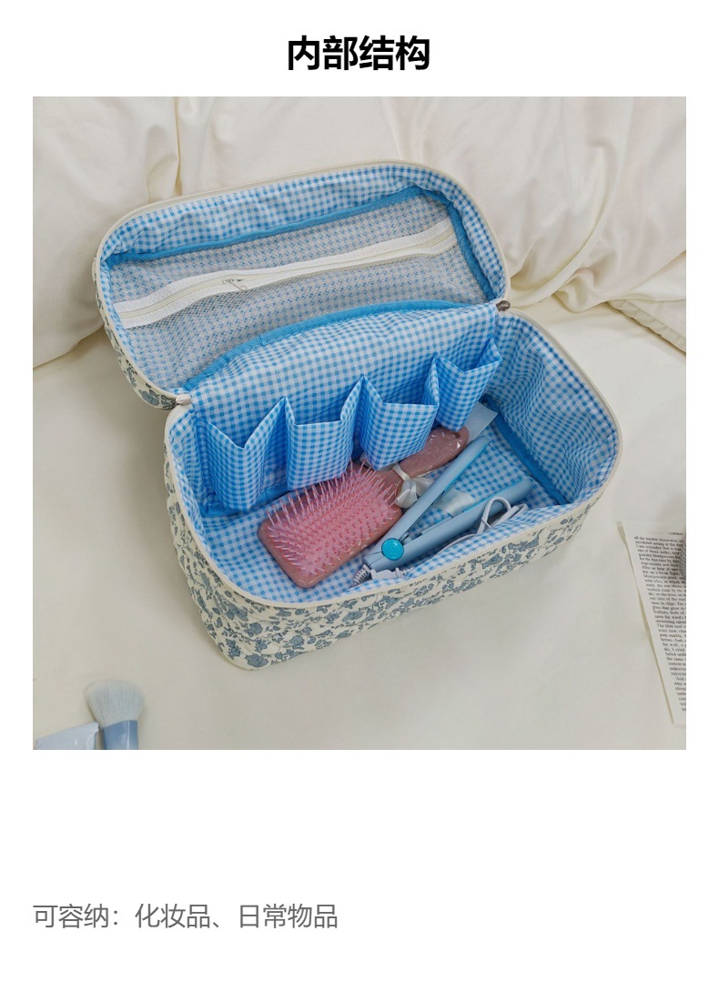 超大容量分区立式化妆包女便携立体不塌洗漱包外贸热销爆款收纳包详情12
